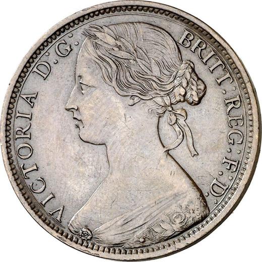 Anverso Penique 1863 "Tipo 1860-1894" - valor de la moneda  - Gran Bretaña, Victoria