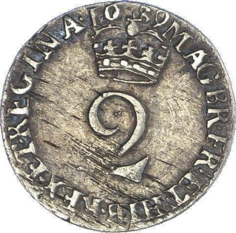 Reverse Twopence 1689 - Silver Coin Value - United Kingdom, William III and Mary II
