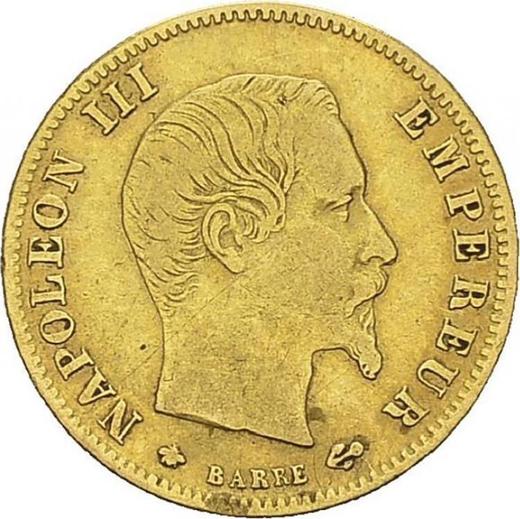 Obverse 5 Francs 1858 BB "Type 1855-1860" - Gold Coin Value - France, Napoleon III