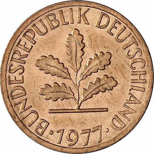Revers 1 Pfennig 1977 J - Münze Wert - Deutschland, BRD