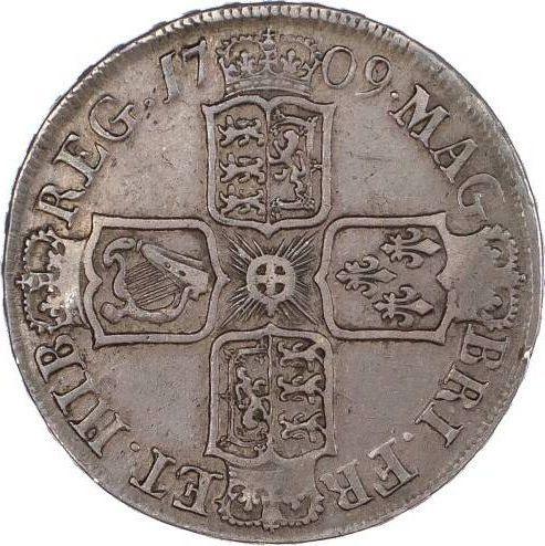 Reverse Halfcrown 1709 E - Silver Coin Value - United Kingdom, Anne