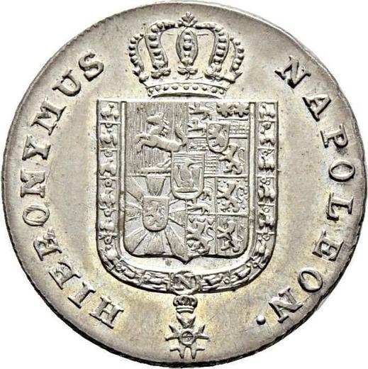Awers monety - 1/6 talara 1809 B - cena srebrnej monety - Westfalia, Hieronim Napoleon
