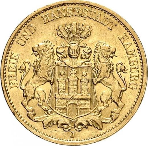 Avers 20 Mark 1897 J "Hamburg" - Goldmünze Wert - Deutschland, Deutsches Kaiserreich