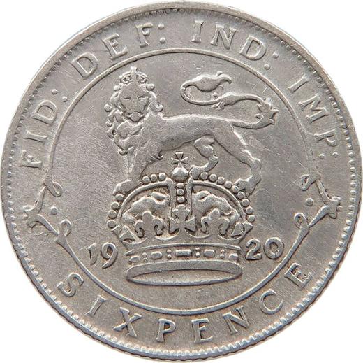 Reverse Sixpence 1920 "Type 1911-1920" - Silver Coin Value - United Kingdom, George V