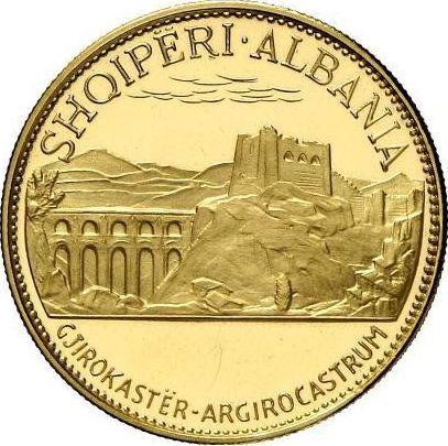 Obverse 50 Lekë 1970 "Gjirokastër" - Gold Coin Value - Albania, People's Republic