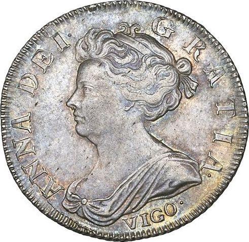 Obverse Shilling 1703 "Second draped bust" VIGO - Silver Coin Value - United Kingdom, Anne