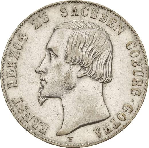 Anverso Tálero 1848 F - valor de la moneda de plata - Sajonia-Coburgo-Gotha, Ernesto II