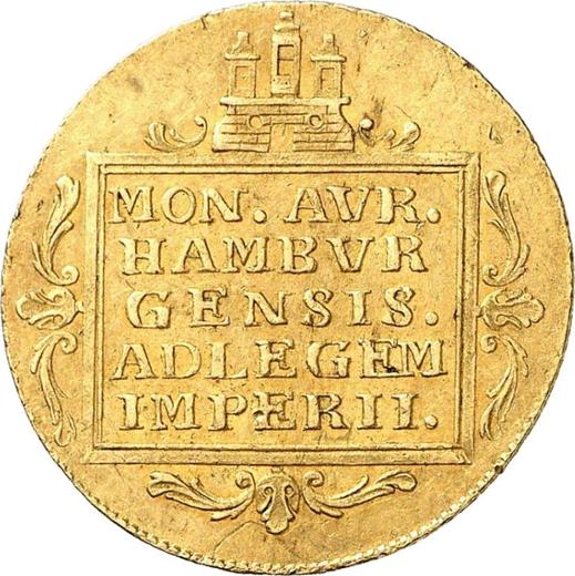 Revers 2 Dukaten 1800 - Münze Wert - Hamburg, Freie Hansestadt