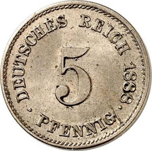 Obverse 5 Pfennig 1888 G "Type 1874-1889" -  Coin Value - Germany, German Empire