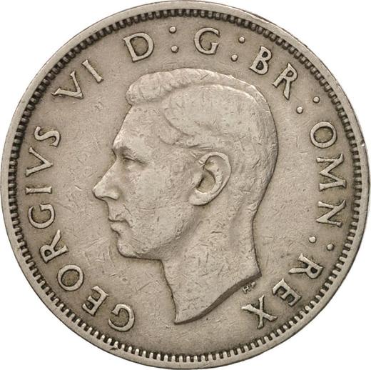 Аверс монеты - Флорин (2 шиллинга) 1948 года HP - цена монеты - Великобритания, Георг VI