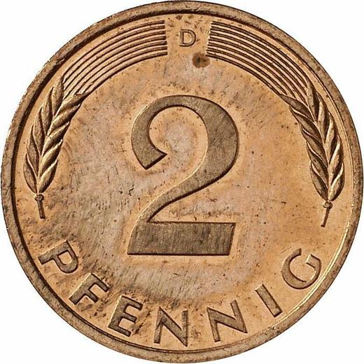 Obverse 2 Pfennig 1995 D - Coin Value - Germany, FRG