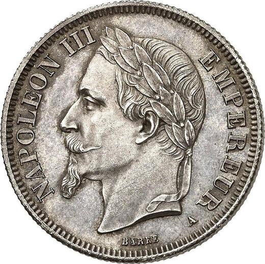 Obverse 2 Francs 1866 A "Type 1866-1870" - Silver Coin Value - France, Napoleon III