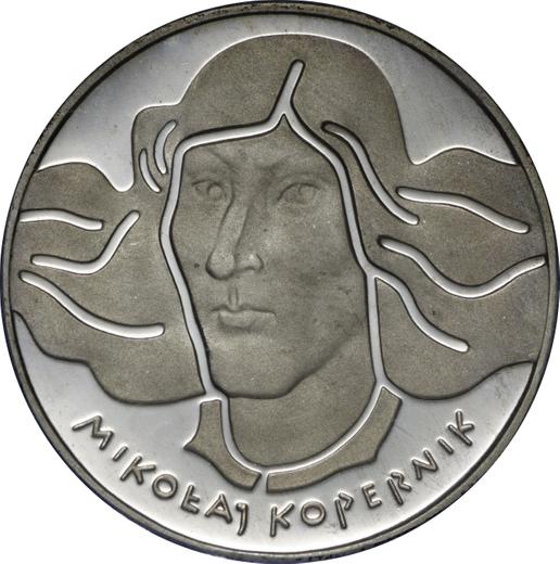 Reverso 100 eslotis 1973 MW "Nicolás Copérnico" Plata - valor de la moneda de plata - Polonia, República Popular