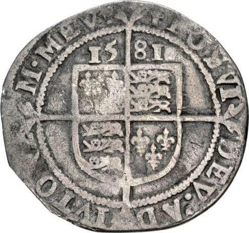 Reverse Sixpence 1581 "Fifth issue" - Silver Coin Value - United Kingdom, Elizabeth I