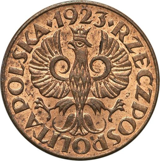 Obverse 1 Grosz 1923 WJ -  Coin Value - Poland, II Republic
