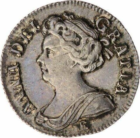 Avers 6 Pence 1708 E - Silbermünze Wert - Großbritannien, Anne