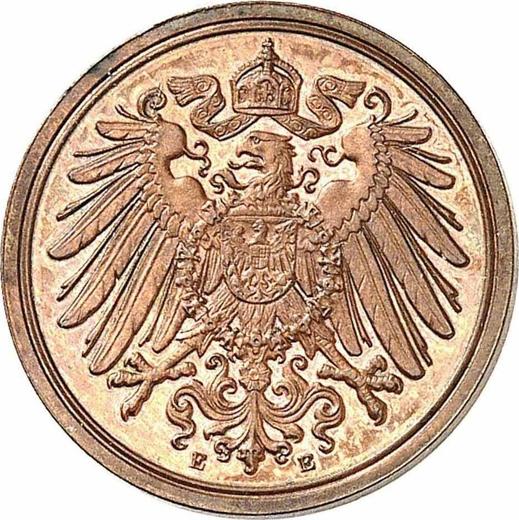 Reverse 1 Pfennig 1910 E "Type 1890-1916" -  Coin Value - Germany, German Empire
