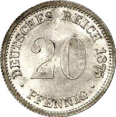 Obverse 20 Pfennig 1875 D "Type 1873-1877" - Silver Coin Value - Germany, German Empire