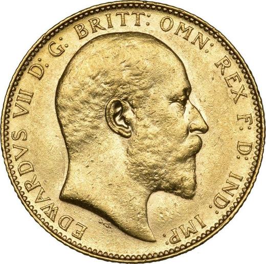 Obverse Sovereign 1910 C - Gold Coin Value - Canada, Edward VII