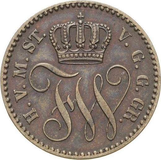 Anverso 3 Pfennige 1864 A - valor de la moneda  - Mecklemburgo-Strelitz, Federico Guillermo