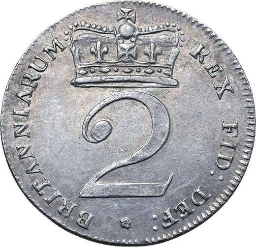 Reverse Twopence 1818 - Silver Coin Value - United Kingdom, George III