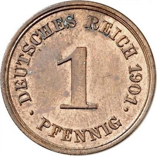 Avers 1 Pfennig 1901 E "Typ 1890-1916" - Münze Wert - Deutschland, Deutsches Kaiserreich