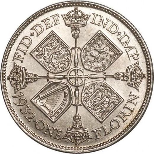 Revers 2 Schilling (Florin) 1932 - Silbermünze Wert - Großbritannien, Georg V