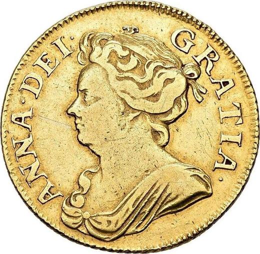 Obverse Guinea 1708 "Second draped bust" - Gold Coin Value - United Kingdom, Anne