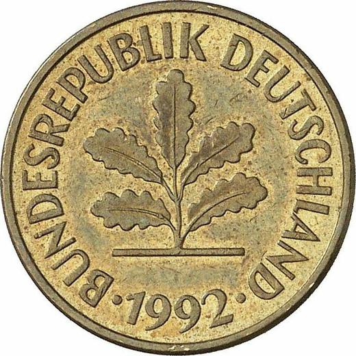 Reverse 5 Pfennig 1992 D -  Coin Value - Germany, FRG