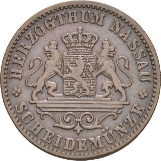 Obverse Kreuzer 1860 -  Coin Value - Nassau, Adolphe