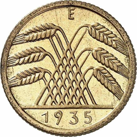 Reverse 10 Reichspfennig 1935 E -  Coin Value - Germany, Weimar Republic