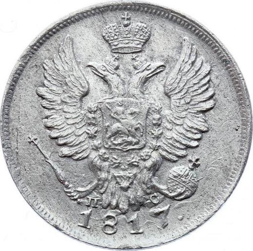 Anverso 20 kopeks 1817 СПБ ПС "Águila con alas levantadas" - valor de la moneda de plata - Rusia, Alejandro I