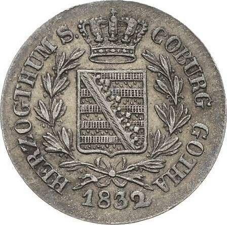 Anverso 1 Kreuzer 1832 - valor de la moneda de plata - Sajonia-Coburgo-Gotha, Ernesto I