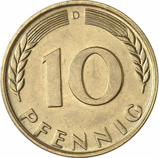 Obverse 10 Pfennig 1967 D -  Coin Value - Germany, FRG