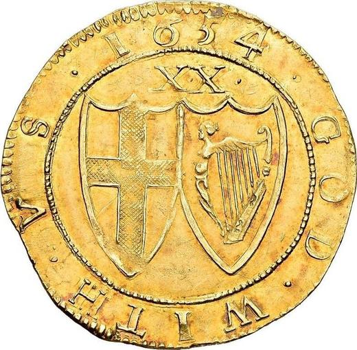 Reverse Unite 1654 - Gold Coin Value - United Kingdom, Commonwealth