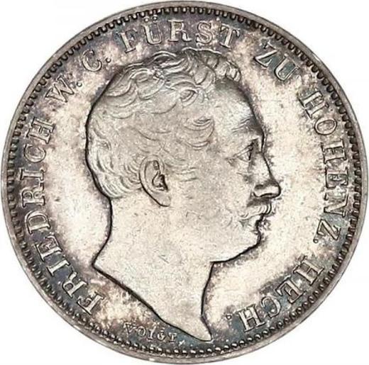 Obverse 1/2 Gulden 1842 - Silver Coin Value - Hohenzollern-Hechingen, Constantine