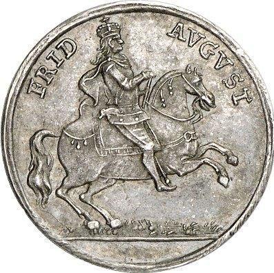 Obverse Ducat 1711 "Vikariat" Silver - Silver Coin Value - Poland, Augustus II