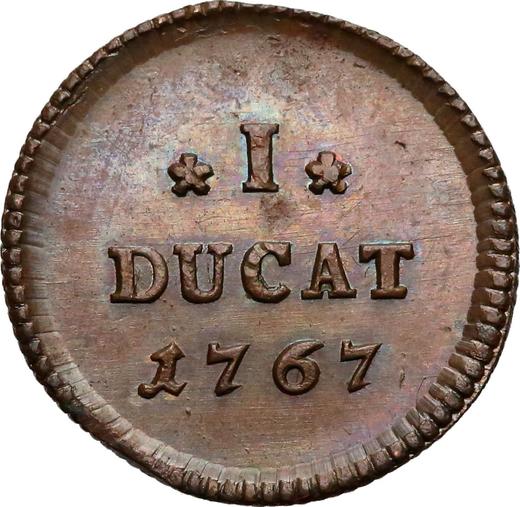 Reverse Weight of Ducat 1767 -  Coin Value - Poland, Stanislaus II Augustus