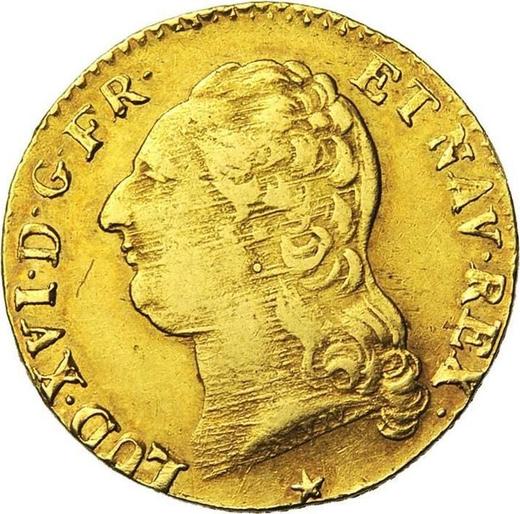 Anverso Louis d'Or 1791 W - valor de la moneda de oro - Francia, Luis XVI