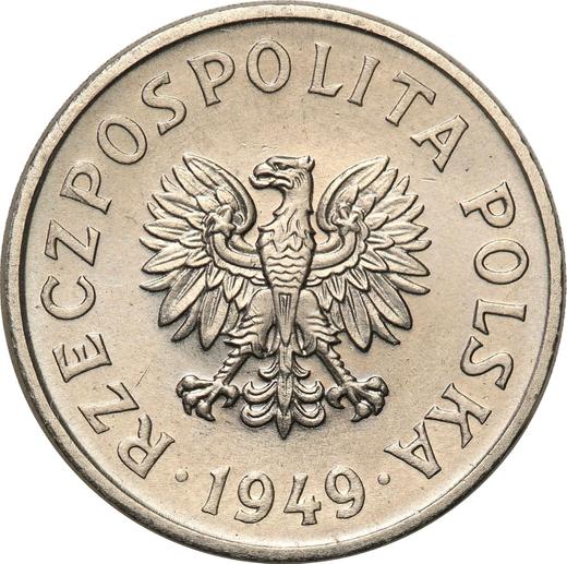 Awers monety - Próba 50 groszy 1949 Nikiel - cena  monety - Polska, PRL