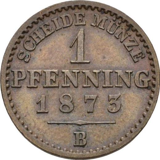 Reverse 1 Pfennig 1873 B -  Coin Value - Prussia, William I
