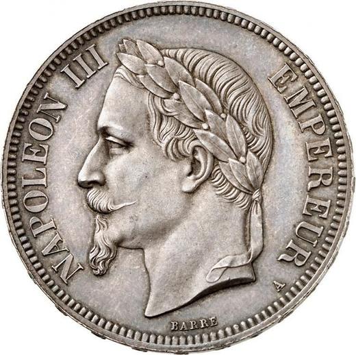 Obverse 5 Francs 1861 A "Type 1861-1870" - Silver Coin Value - France, Napoleon III