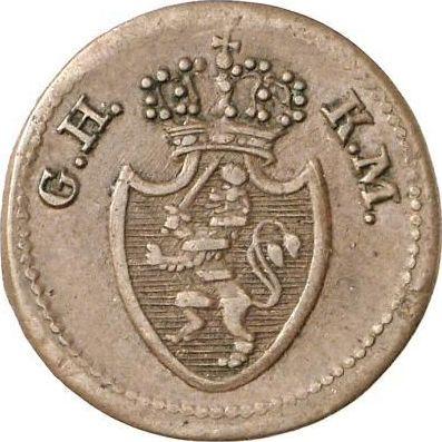 Obverse 1 Pfennig 1819 -  Coin Value - Hesse-Darmstadt, Louis I