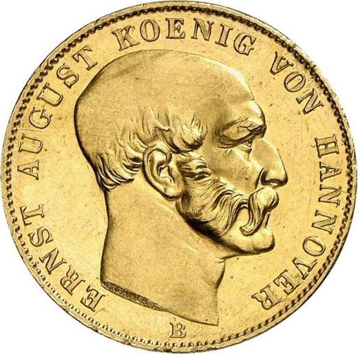 Obverse 10 Thaler 1850 B - Gold Coin Value - Hanover, Ernest Augustus
