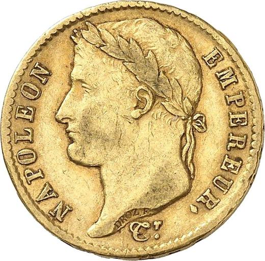 Obverse 20 Francs 1813 U "Type 1809-1815" - Gold Coin Value - France, Napoleon I