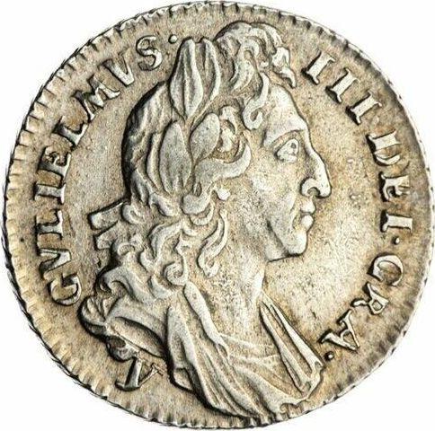 Obverse Sixpence 1697 y "First laureated bust" - Silver Coin Value - United Kingdom, William III