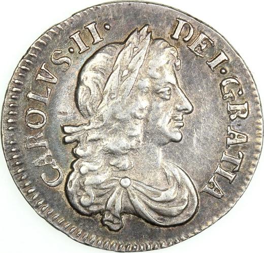 Anverso 3 peniques 1676 - valor de la moneda de plata - Gran Bretaña, Carlos II
