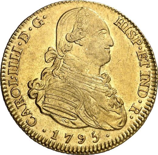 Anverso 4 escudos 1795 M MF - valor de la moneda de oro - España, Carlos IV