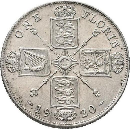 Reverse Florin 1920 - Silver Coin Value - United Kingdom, George V