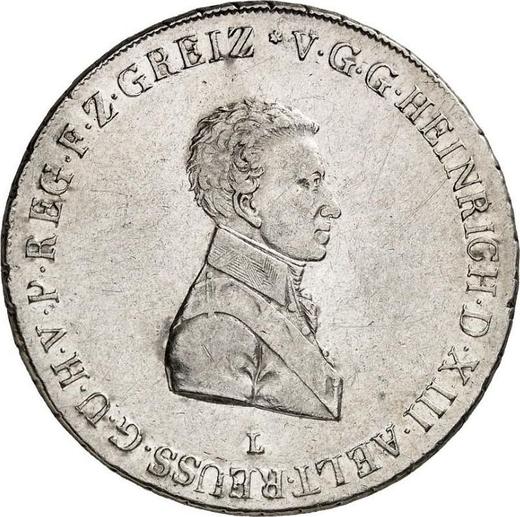 Аверс монеты - Талер 1812 года L  L - цена серебряной монеты - Рейсс-Грейц, Генрих XIII